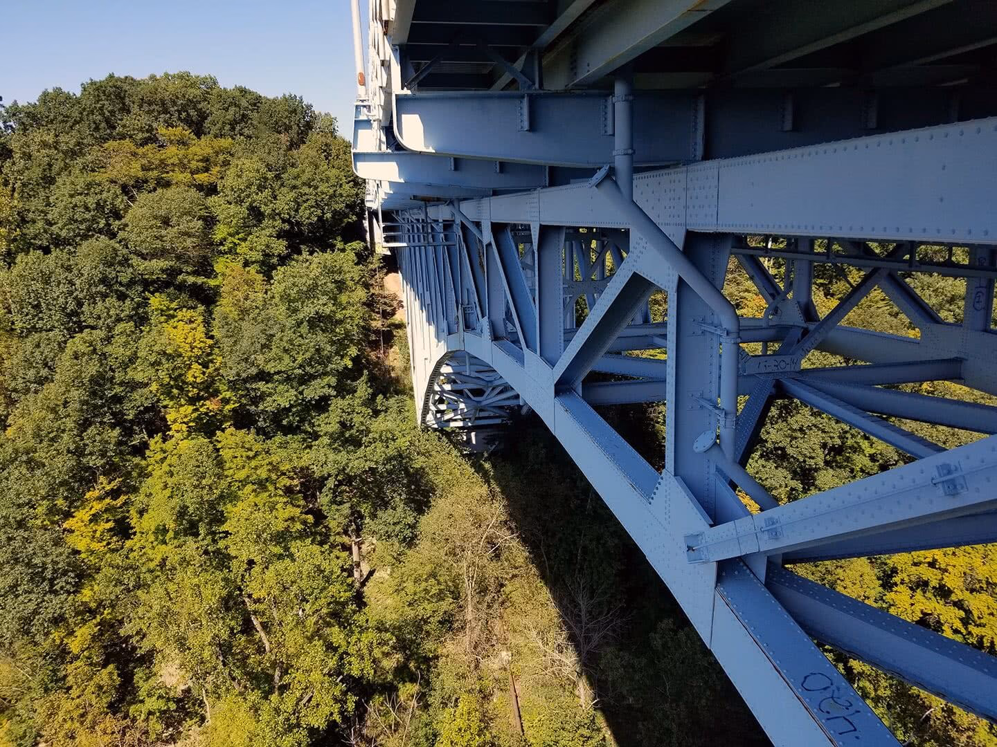 The High Level Bridge over the Cuyahoga River in Cleveland