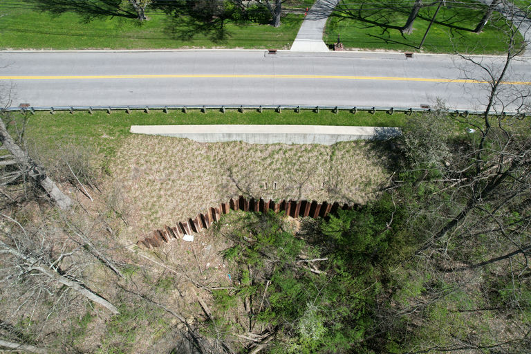 State Route 87 Landslide Repair project in Moreland Hills